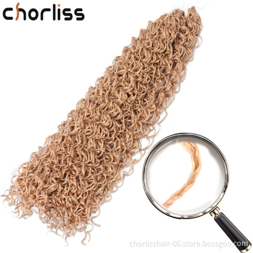 Wholesale Colorful Brown for Russian Women Micro Box Braids ZIZI 50g 28" Curly Crochet Braids Synthetic Hair Extensions Hair